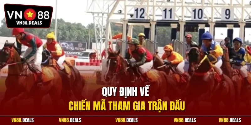 Quy định về chiến mã tham gia trận đấu